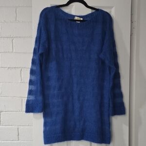 Maeve by Anthropologie sheer blue wool blend lightweight sweater Size Medium
